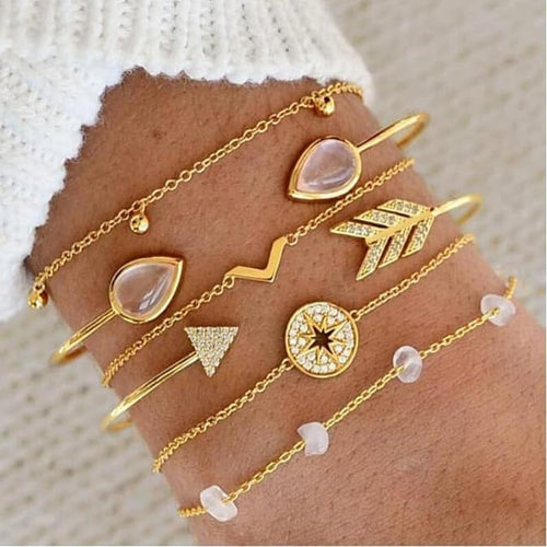 NEWITIN 69 Pcs Gold Jewelry Set for Women Hypoallergenic Bohemian Jewelry Fashion Costume Jewelry, Gold Plated Necklace Bracelet Earrings Set for Women, Party Daily Prom Beach Jewelry Set, Women Gift